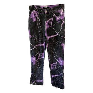 Jaden London sz 26 Thunderbolt Lightning Boyfriend Fit denim jeans pants